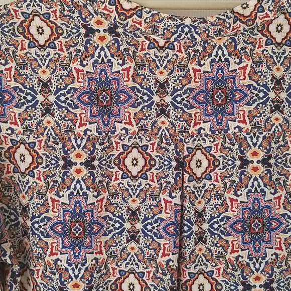 3/22!!! Gypsies and Moondust Patterned Blouse - Picture 4 of 5